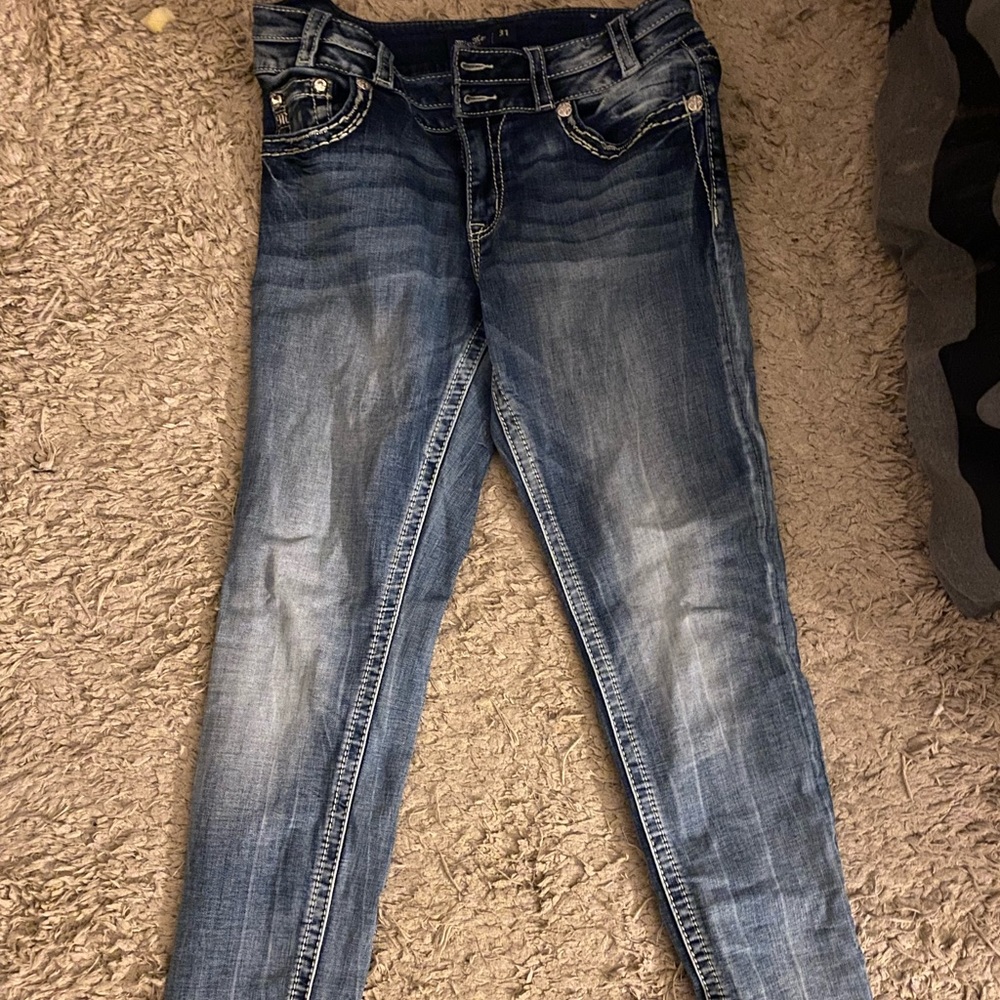 Mid rise skinny miss me jeans